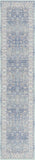 Unique Loom Whitney Bordeaux Machine Made Floral / Botanical Rug French Blue, Ivory/Light Blue/Gold/Gray/Light Green 2' 7" x 12' 0"