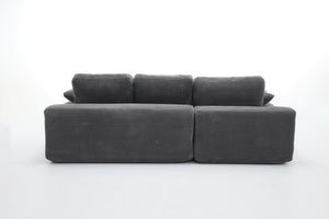 English Elm 99*69" Modular L-Shaped Sectional Sofa Set - Modern Minimalist Design, No Assembly, Versatile Comfort! W1829S00058