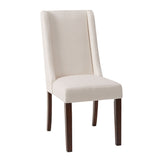 Madison Park Brody Modern/Contemporary Wing Dining Chair (Set of 2) MP100-0038 Cream