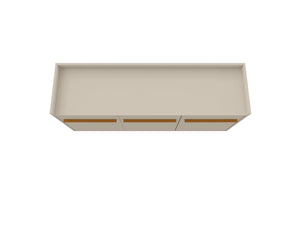 English Elm Bradley 54" Sideboard with Soft-Close Doors, Dip-Style Top, Concealed Shelves for Media Storage Off White B365P398259