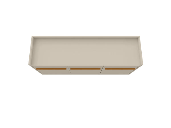 English Elm Bradley 54" Sideboard with Soft-Close Doors, Dip-Style Top, Concealed Shelves for Media Storage Off White B365P398259