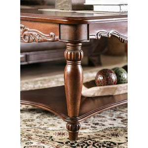 English Elm Traditional Elegant Sofa Table with Turned Legs and Carved Details, Open Shelf Storage, 48x16x27 Inch Cherry 51 L x 29 W x 12 H B011P356772