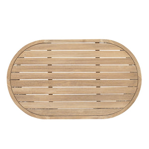 English Elm Christopher Knight Home® - Outdoor Acacia Wood Coffee Table with Rope Accents, Light Teak Slatted Top, Durable Outdoor Style N772P246425L