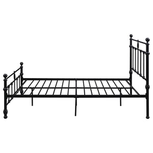 English Elm Durango Powder-coated Open Frame Queen Bed with Ornate Metal Headboard Farmhouse Loft B062P447946