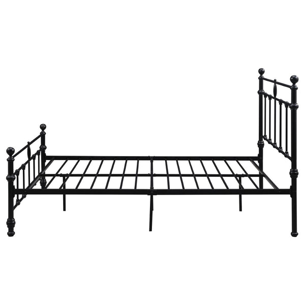English Elm Durango Powder-coated Open Frame Queen Bed with Ornate Metal Headboard Farmhouse Loft B062P447946