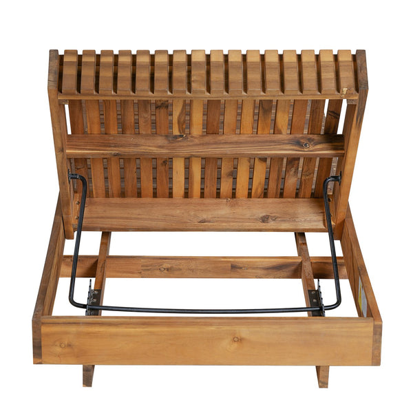 English Elm Christopher Knight Home® - Lounge Chaise Set - Durable Acacia Wood With Plush Water-Resistant Cushions & Adjustable Backrest N770P281696T_65429.00CUSHDGRY