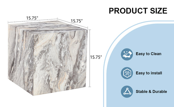 English Elm Elevate Your Living Room With A Modern Gray Textured Mdf Coffee Table – Stylish, Sturdy, Easy Assembly! W1151P187997