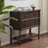 Madison Park Signature Beckett Traditional 2 Drawer Accent Chest MPS130-0293 Morocco Brown