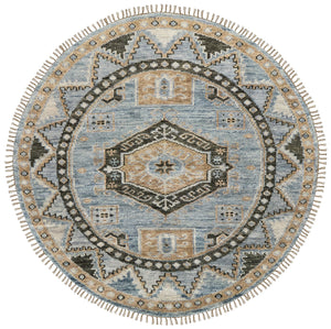 Feizy Rugs Fillmore Traditional Hand-knotted Wool Rug - Artisan Crafted Medallion Design With Rich Colors Blue,Green Wool Fil6935fblugrnn80