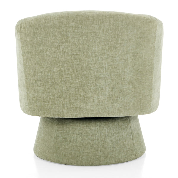 English Elm Christopher Knight Home® - Contemporary Boucle 360° Swivel Barrel Chair with 330lb Capacity, Plush Textured Accent Seat for Living Room Green N765P292093N