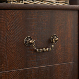 English Elm Retro TV Stand Mid-Century Console for 65" TVs with Glass Door Storage, Adjustable Shelves & Cable Management Espresso W2275P210044