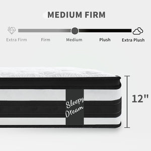 English Elm 12 Inch King Hybrid Mattress Pocket Springs Certified Foam Breathable Knit Cover W3017P301132