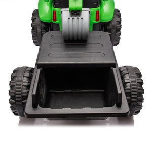 English Elm 24v Kids Electric Tractor with Swappable Construction Attachments and Parent Remote W1578P230013