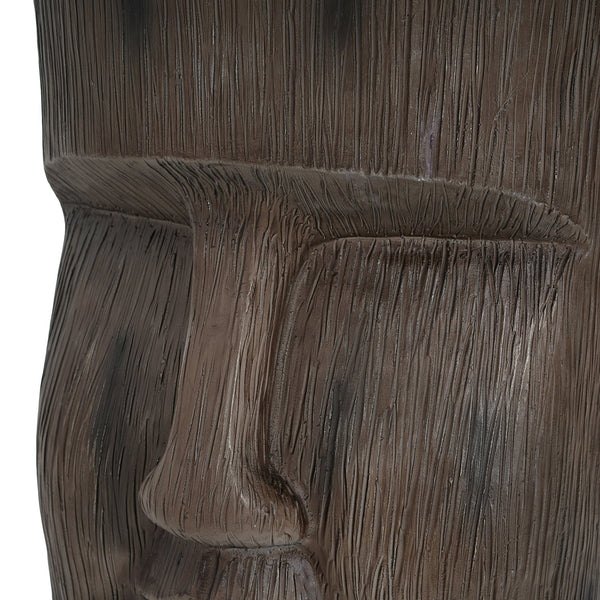 English Elm Christopher Knight Home® - Outdoor Moai Head Side Table - Light Grey Magnesium Oxide Pedestal, Weatherproof Accent Stool N770P342313L