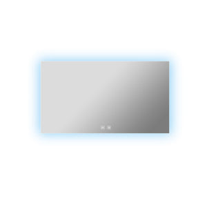 English Elm Vellum Frameless Led Backlit Vanity Mirror with Defogger for Spa Bath Spaces B2731P478343