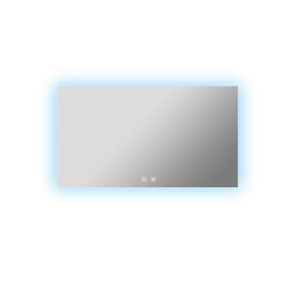 English Elm Vellum Frameless Led Backlit Vanity Mirror with Defogger for Spa Bath Spaces B2731P478343