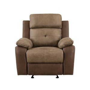 English Elm Plush Microfiber Reclining Sofa Set Three Piece Tufted Living Room Seating Suite B011S01266