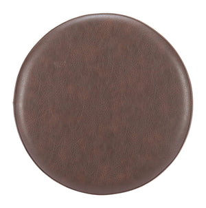Zuo Modern Filo Ottoman Espresso - Stylish Faux Leather & Mdf Design For Modern Hospitality Spaces & Elegance Brown 100% Polyurethane,Mdf 110768-zuo-modern