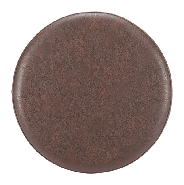 Zuo Modern Filo Ottoman Espresso - Stylish Faux Leather & Mdf Design For Modern Hospitality Spaces & Elegance Brown 100% Polyurethane,Mdf 110768-zuo-modern