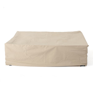 English Elm Christopher Knight Home® - SHIELD Waterproof Dining Set Cover Beige, 95"x72"x30" 100% Polyester Fabric, Weather & UV Protection 60004.00