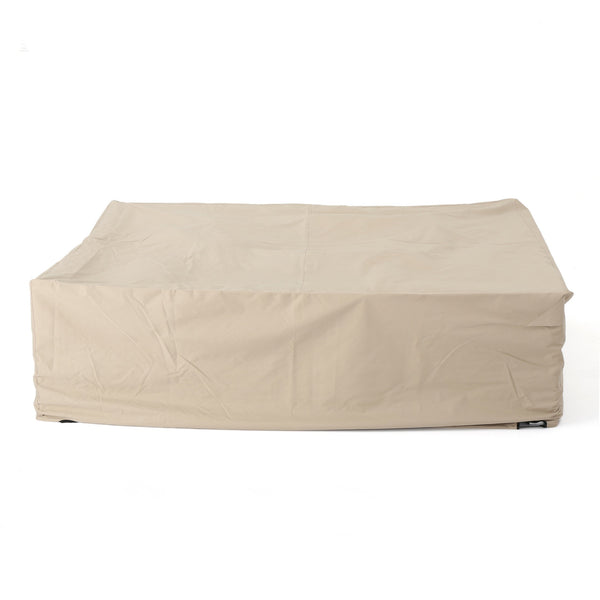 English Elm Christopher Knight Home® - SHIELD Waterproof Dining Set Cover Beige, 95"x72"x30" 100% Polyester Fabric, Weather & UV Protection 60004.00