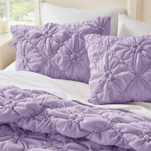 English Elm 3PCS Plush Microfiber Full/Queen Comforter Set with Hypoallergenic Poly Fill and Soft Shams Purple 16.93 L x 12.99 W x 6.69 H B035P366526
