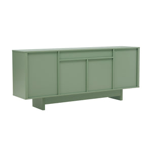 English Elm Ella 71" Sideboard with Soft-Close Doors, Adjustable Shelves, 9 Cubby Spaces & Modern Sled Legs Sage Green B365S00108