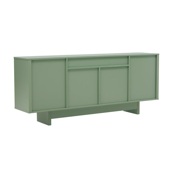 English Elm Ella 71" Sideboard with Soft-Close Doors, Adjustable Shelves, 9 Cubby Spaces & Modern Sled Legs Sage Green B365S00108