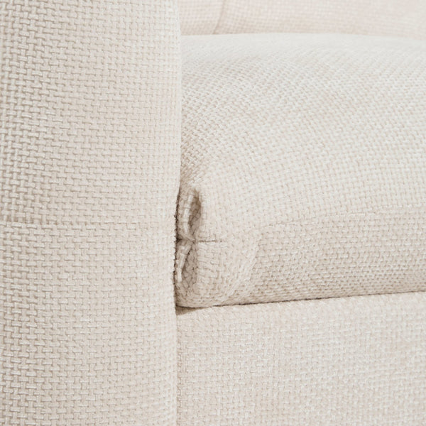 English Elm 42*33" Single Sofa Armchair with Wide Seat, Tufted Chenille, High-Density Foam, Dual USB Charging Ports, Luxe Comfort for Living Rooms Beige N723P305133A