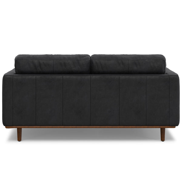 English Elm Morrison 72-Inch Genuine Leather Sofa: Stylish, Mid-Century Loveseat For Cozy Living Spaces & Comfort B136P364282