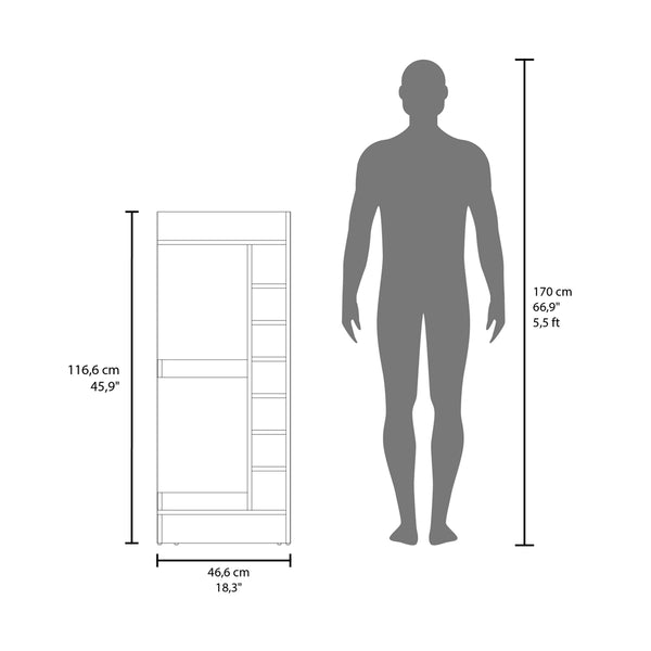 English Elm Glen Glen Lyon Bar Cabinet White Corner-Friendly Wine Storage with Shelves & Easy Assembly, Durable B092P269907