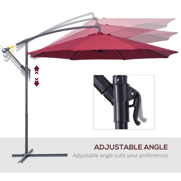 English Elm Retractable Patio Awning with Manual Crank Aluminum Frame Uv Blocking Canopy T3971P384100