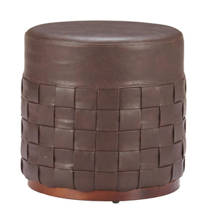 Zuo Modern Filo Ottoman Espresso - Stylish Faux Leather & Mdf Design For Modern Hospitality Spaces & Elegance Brown 100% Polyurethane,Mdf 110768-zuo-modern