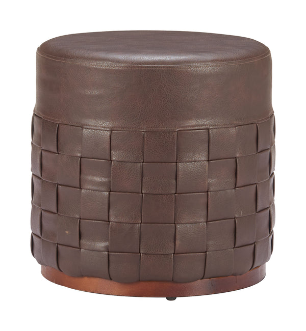 Zuo Modern Filo Ottoman Espresso - Stylish Faux Leather & Mdf Design For Modern Hospitality Spaces & Elegance Brown 100% Polyurethane,Mdf 110768-zuo-modern