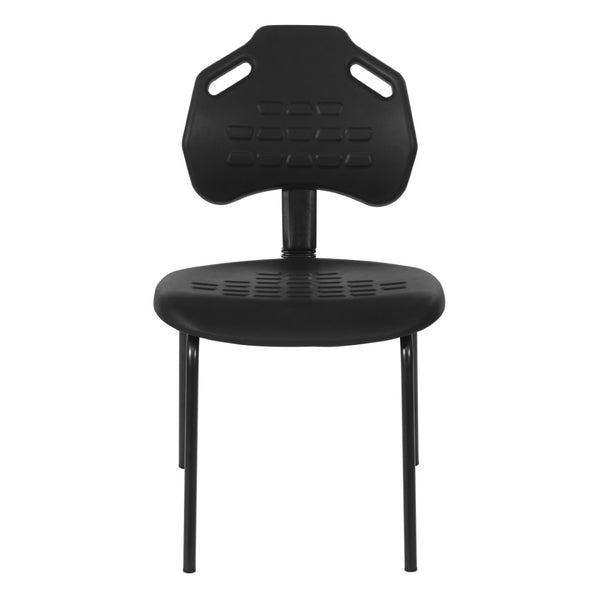 OSP Home Furnishings Armless Guest Chair Urethane Seat Ergonomic Office Reception Adjustable Back Support KH81391