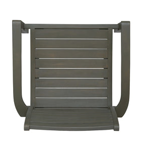 English Elm Christopher Knight Home® - Outdoor Dining Chair with Teak Finish — Stacking Resort-Style Patio Seating, Handcrafted Durable Wood Craftsmanship Grey N769P234974G