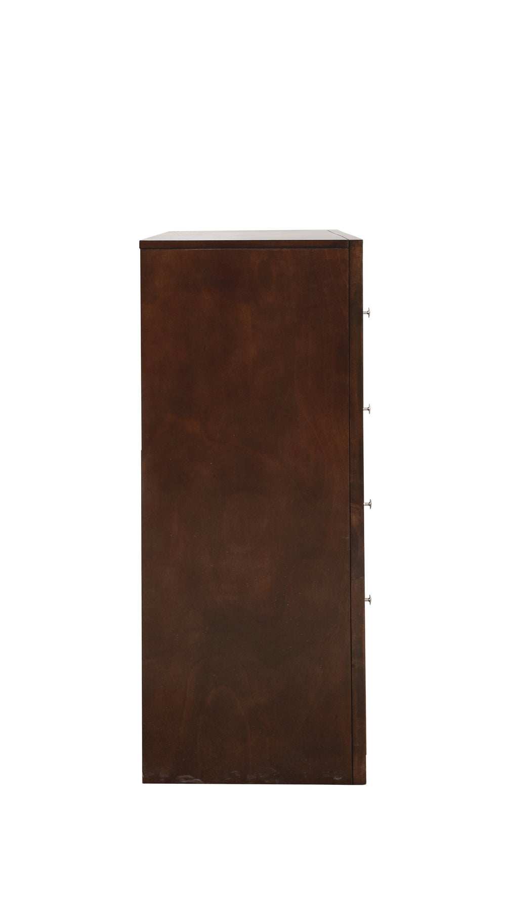 English Elm Marilla Elegant Silver Chest with Dovetail Drawers, Nickel Hardware, Durable Wood Veneers for Home Storage Cappuccino 43 L x 61 W x 19 H B078118247