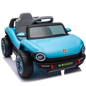 English Elm 12v Licensed Volkswagen Beetle Ride on Car with Remote Control and Suspension for Kids Blue W1578P418192