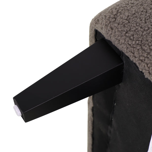 English Elm Christopher Knight Home® - Upholstered Teddy Fleece Armchair with Tufted Back, Contemporary Cozy Accent Seat for Living Room Brown N763P193158D