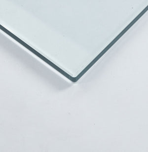 English Elm Tempered Clear Glass Table Top Rectangular 60x90cm Durable Transparent Surface W234P285153