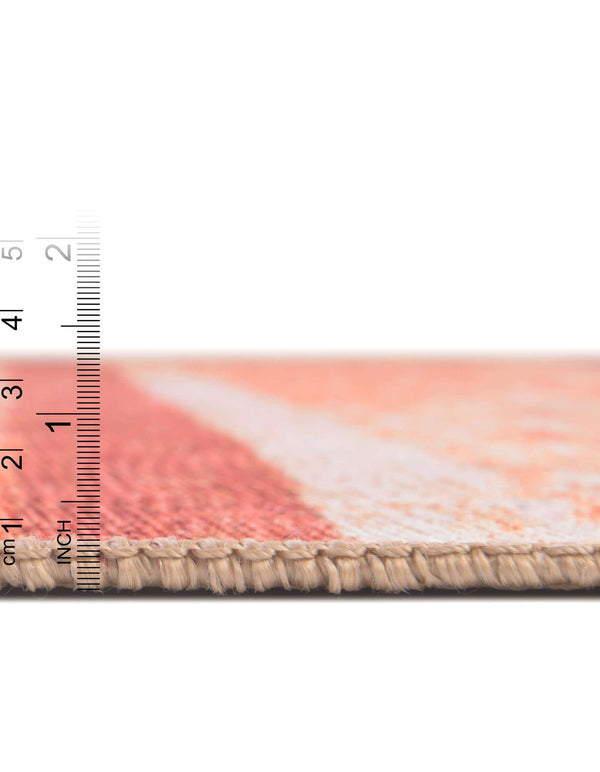 Unique Loom Timeless Verona Machine Made Geometric Rug Rust Red, Ivory/Orange/Violet/Green 7' 6" x 7' 7"