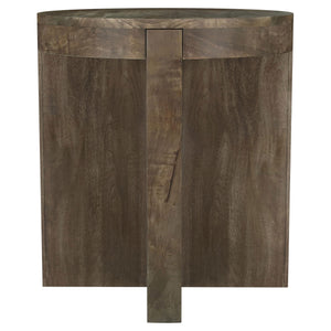English Elm Alexander Brown Round Mango Wood End Table - Stylish & Versatile Accent Table For Any Space B062P299798