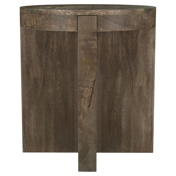 English Elm Alexander Brown Round Mango Wood End Table - Stylish & Versatile Accent Table For Any Space B062P299798