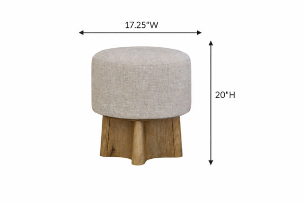 English Elm English Knotty Oak Veneer Console Bar with Upholstered Stools for Modern Living B2699P440883