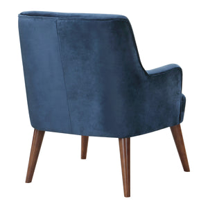 OSP Home Furnishings Chatou Chair  Midnight Blue