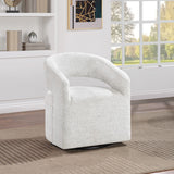 OSP Home Furnishings Devin Swivel Chair White