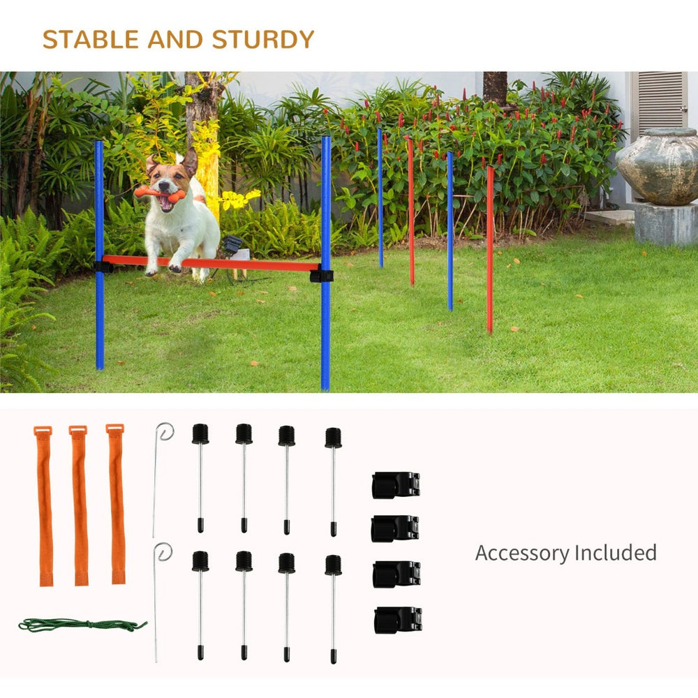 English Elm Pawhut Dog Agility Training Set - 3-Piece Obstacle Course For Small Backyards, Hurdles & Hoops W2225P217624-GIGA