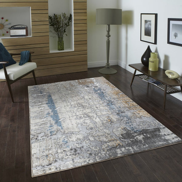 English Elm Textures Multi 7 Ft. 10 In. X 9 Ft. 10 In. Area Rug - Soft, Durable, Stain-Resistant For Any Home B186P181116-GIGA