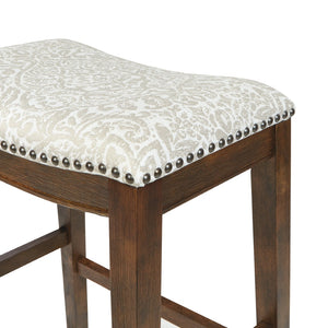 OSP Home Furnishings 24" Saddle Stool - Set of 2 Brown