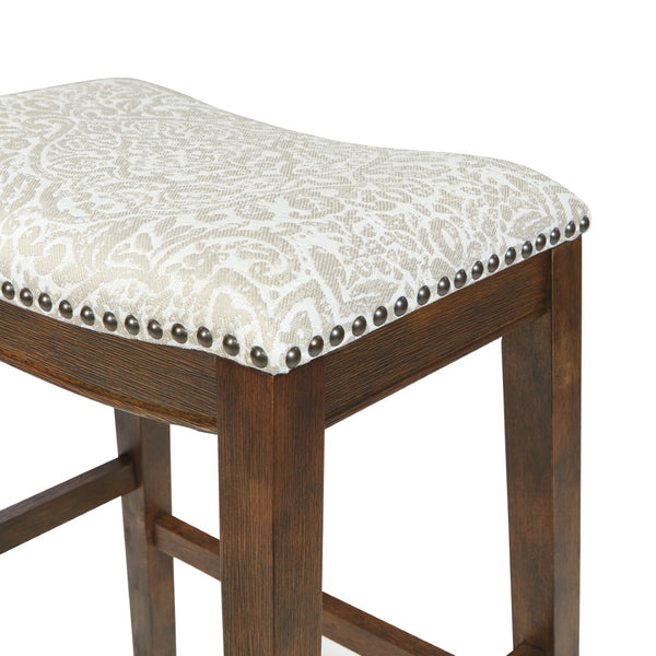 OSP Home Furnishings 24" Saddle Stool - Set of 2 Brown